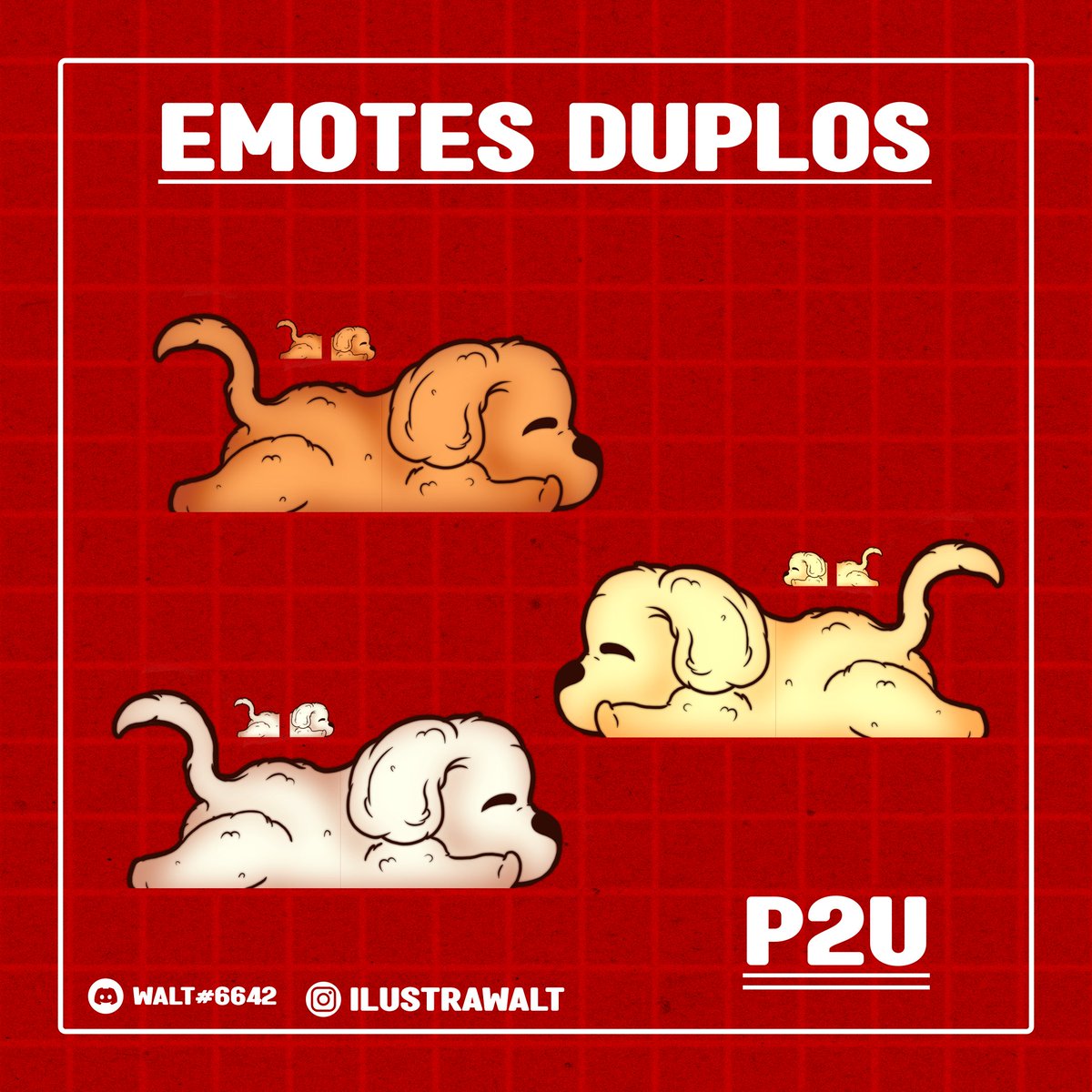 waltyilustra's tweet photo. Emote cachorrinho dormindo à venda!
.
#twitch #emotes #emoteartist #stream #streamer #emote #p2u #paytouse https://t.co/xwiexFxp80
