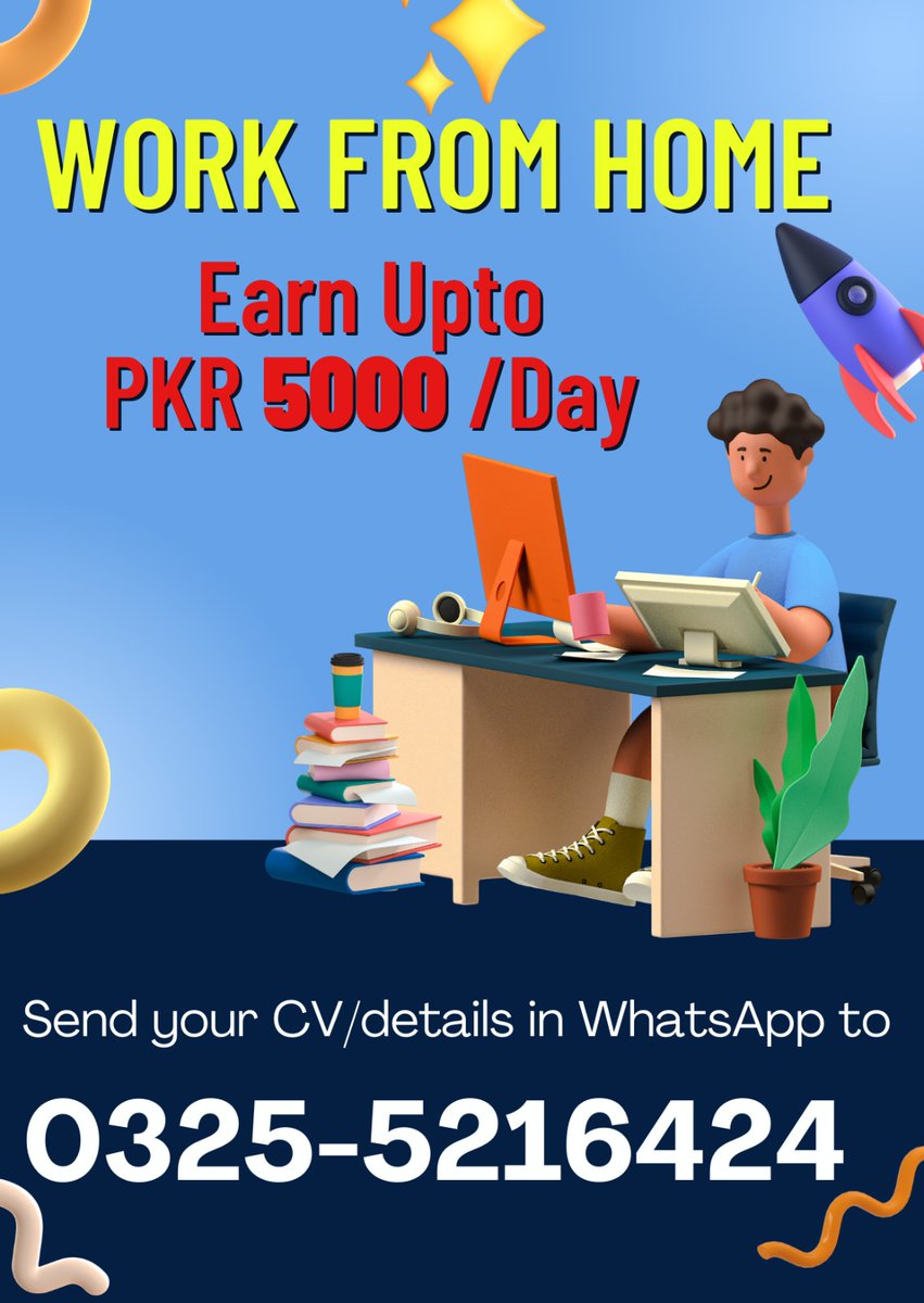 CyberHosts's tweet photo. We're #hiring for a remote positions. Join our team and earn upto PKR 5000/day. #Apply now and work from anywhere!

#OnlineJob #RemoteWork #jobsearch https://t.co/ZjWm9cTFjP