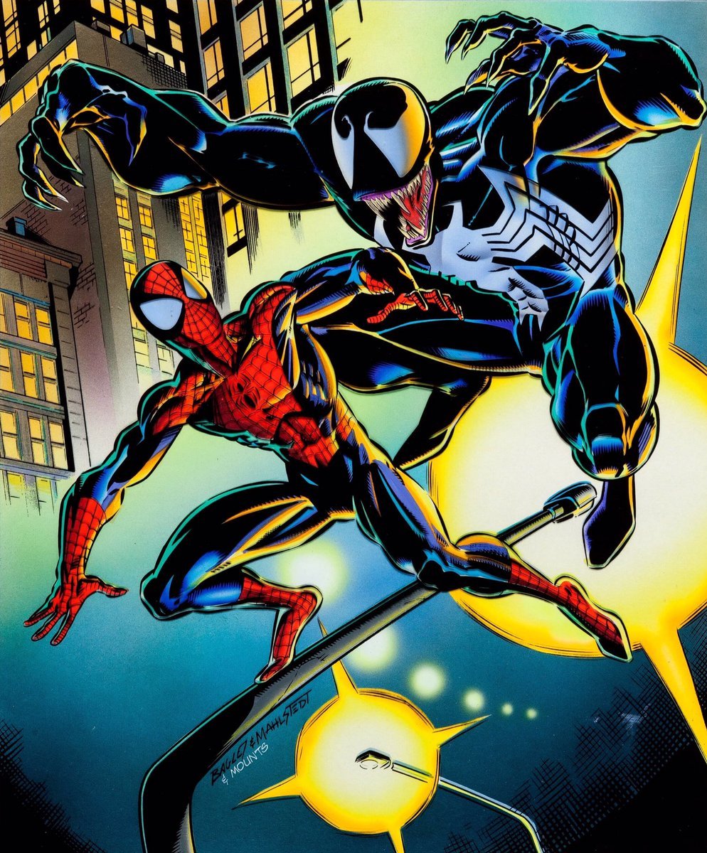 RT @spideymemoir: Venom vs Spider-Man by Bagley, Mahlstedt, and colors by Mounts! https://t.co/O8m2gVU7Ga