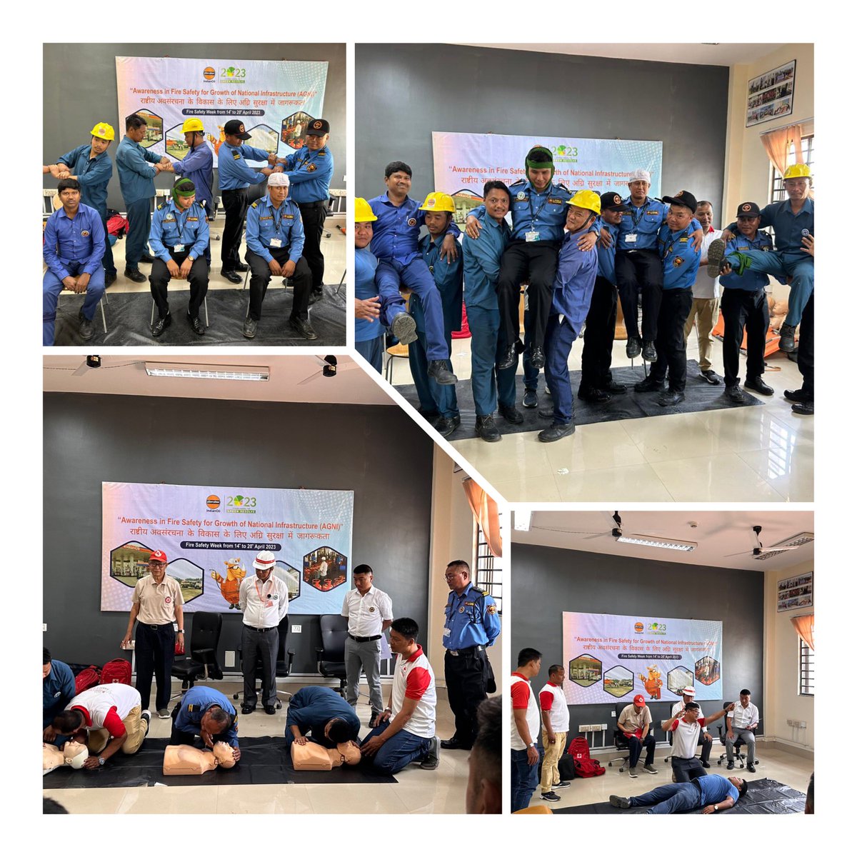 IOCLManipur's tweet photo. First Aid Training by Red Cross Society at Imphal Depot on 18.04.23 https://t.co/h64JtwlRh7