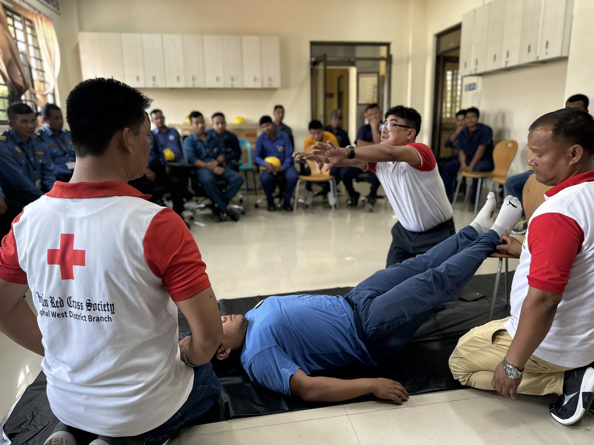 IOCLManipur's tweet photo. First Aid Training by Red Cross Society at Imphal Depot on 18.04.23 https://t.co/h64JtwlRh7