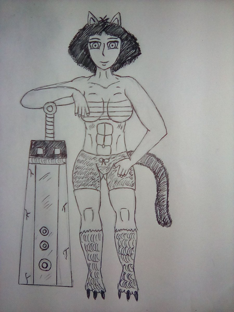 gera_miope's tweet photo. Otro dibujo de trea la semi humana de la raza de los chaca #elmercaderambulante #dibujoalapiz #ocs #proyectooriginal https://t.co/MsyJQbz6id