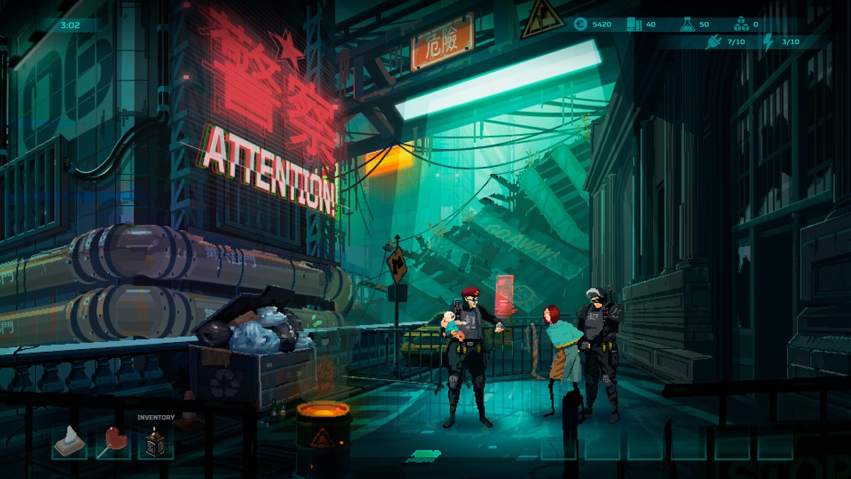 Indie_FreaksJP's tweet photo. 【日本語対応】ディストピア都市を舞台にしたソーシャルスリラー。
政府に追われるシングルマザーとなり、スラム街に潜伏。
仕事を見つけて働きながら、我が子の面倒をみよう。
人々との交流は慎重に。
不注意な一言が襲撃を招く。
#IFPick

Steam：Muted https://t.co/gy593iYPD6 https://t.co/leNrab6ZUE