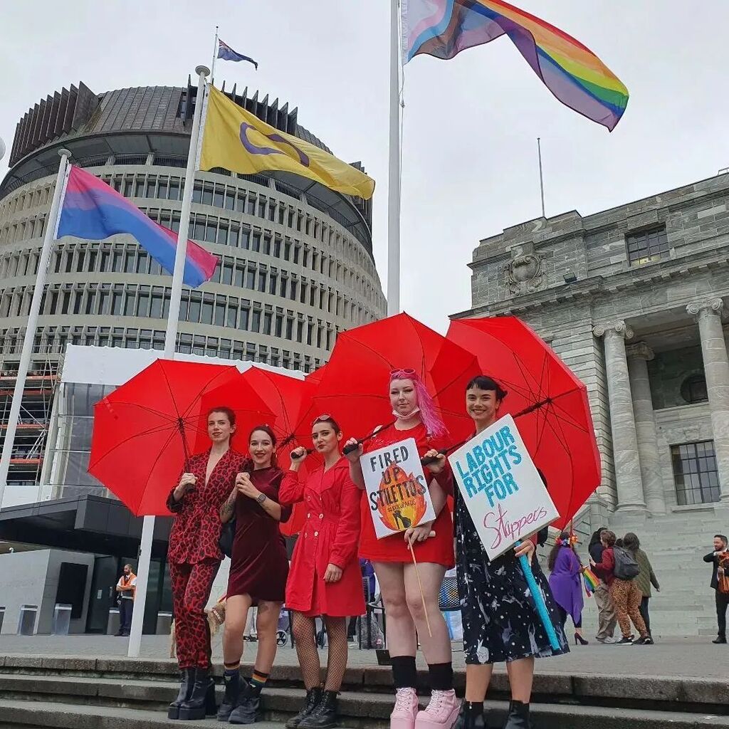 Please keep signing the petition and helping support the stripper strike in NZ 

The petition link is in our stories and in @19firedupstilettos bio! 

Photo from one of their political actions ! 

Repost Caption: 

Honoured to be acknowledged at the Well… instagr.am/p/CrM86FLLZiB/
