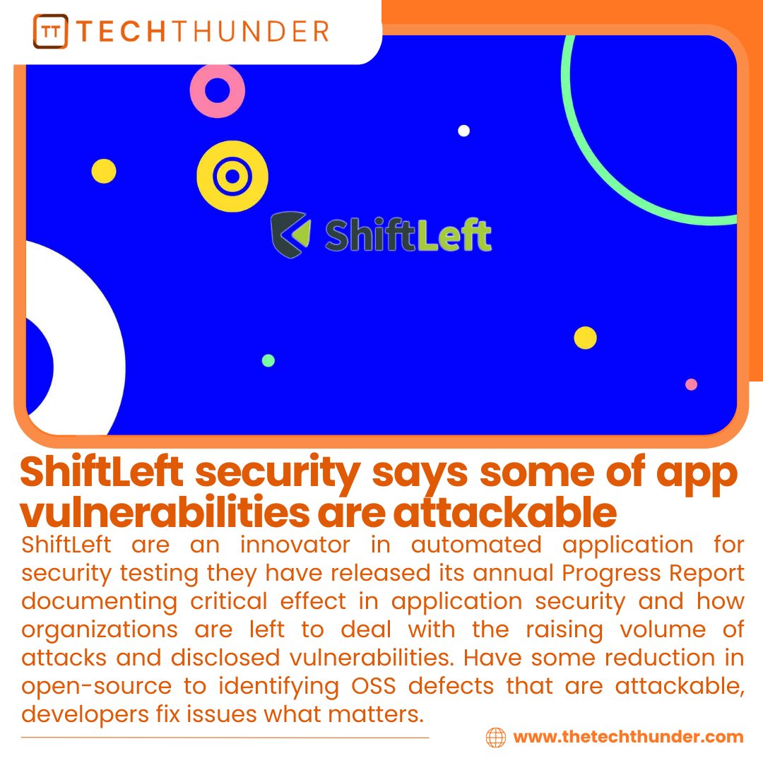 thetechthunders's tweet photo. ShiftLeft security says some of app vulnerabilities are attackable
https://t.co/tU4Jmb5i7U

#thetechthunder #shiftleft #security #google  #python #programming #tech #innovation #coding #iot #computerscience #dataanalytics #business #engineering #datascientist #software https://t.co/dNXhD7mFoY