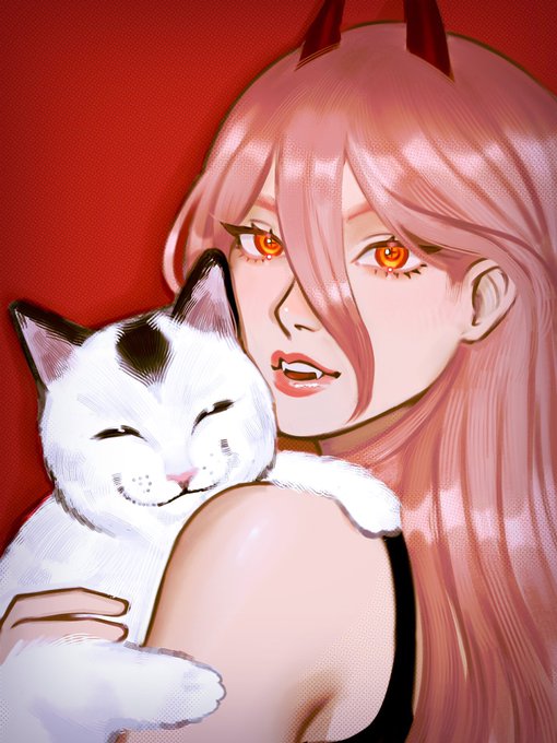 「horns white cat」 illustration images(Latest)
