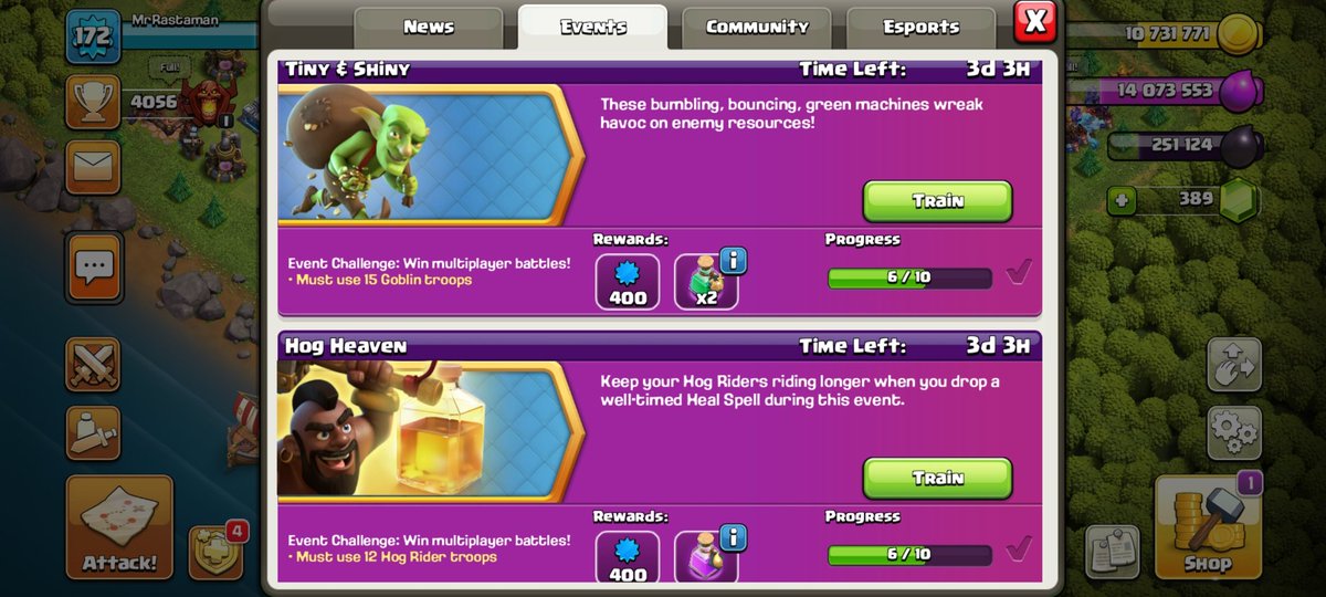 Damian29716721's tweet photo. Dark Ages Queen Challenge 3⭐️
Did you use some tips from YouTube?
In others Events 🪨 / 🪙 / 🐖
6/10
And prepare for 1 GEM ARMY BOOST & Raid Weekend 📣
#ClashOfClans #ClashOn #ClanRaidWeekend #ClashEvent #DarkAges https://t.co/Jg0FSP31yf