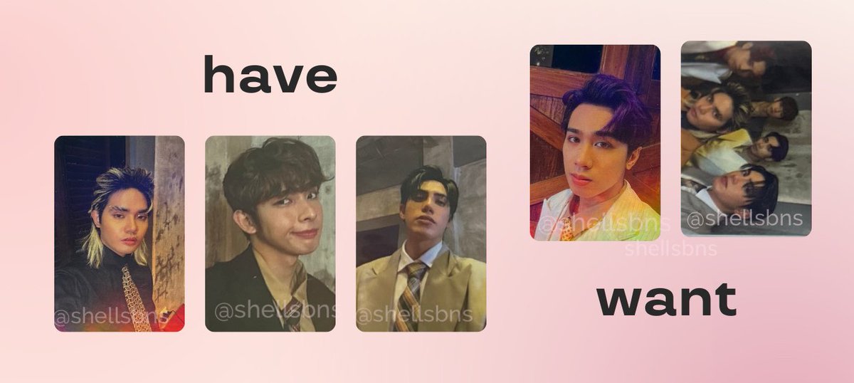 shellsbns's tweet photo. wtt lft  [ help rt ]  ˖◛⁺ ⑅ #tradewithshells

wyat photobook pc

have: pablo, justin, stell
want: josh, mahalima

dm pls ^^

@SB19Marketplace

🔖 sb19 ken stell justin felip jah pau https://t.co/e1wFe6Vsbr