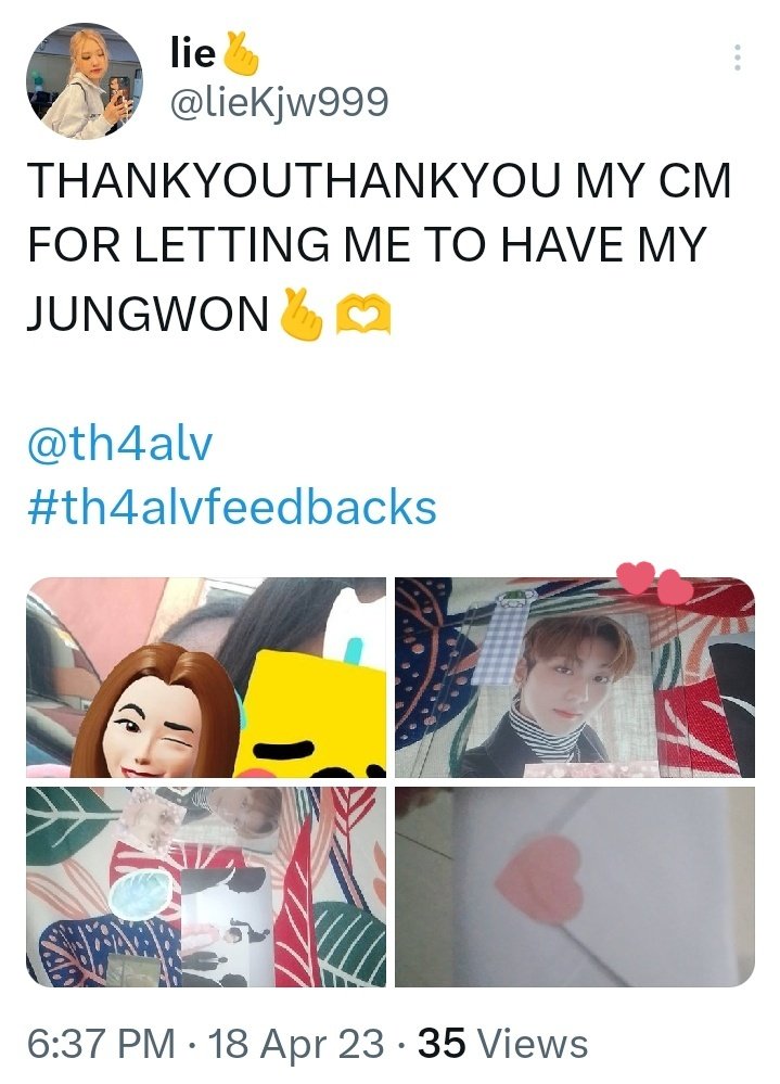itafushihaul's tweet photo. ꒰⁠ #th4alvfeedbacks ꒱

kakauwi lang ni jungwon sakin kahapon eh! 🫂 https://t.co/vHYnbiq056