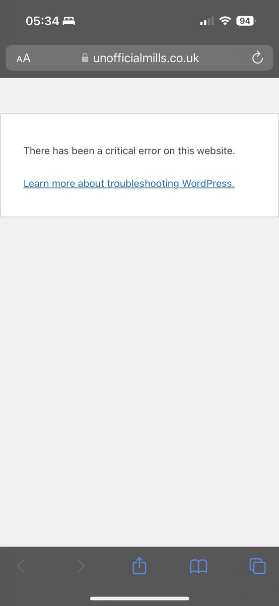 _emilyellis__'s tweet photo. @unofficialmills any ideas what this error means? 😣 https://t.co/fDYphFk1wA