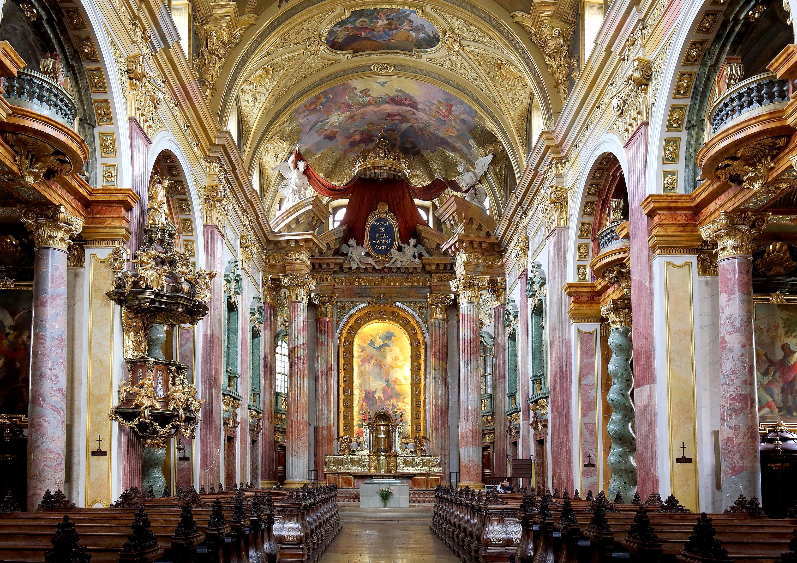 Why are Baroque churches so abundantly ornamented?

They were part of the Catholic reaction to Prote