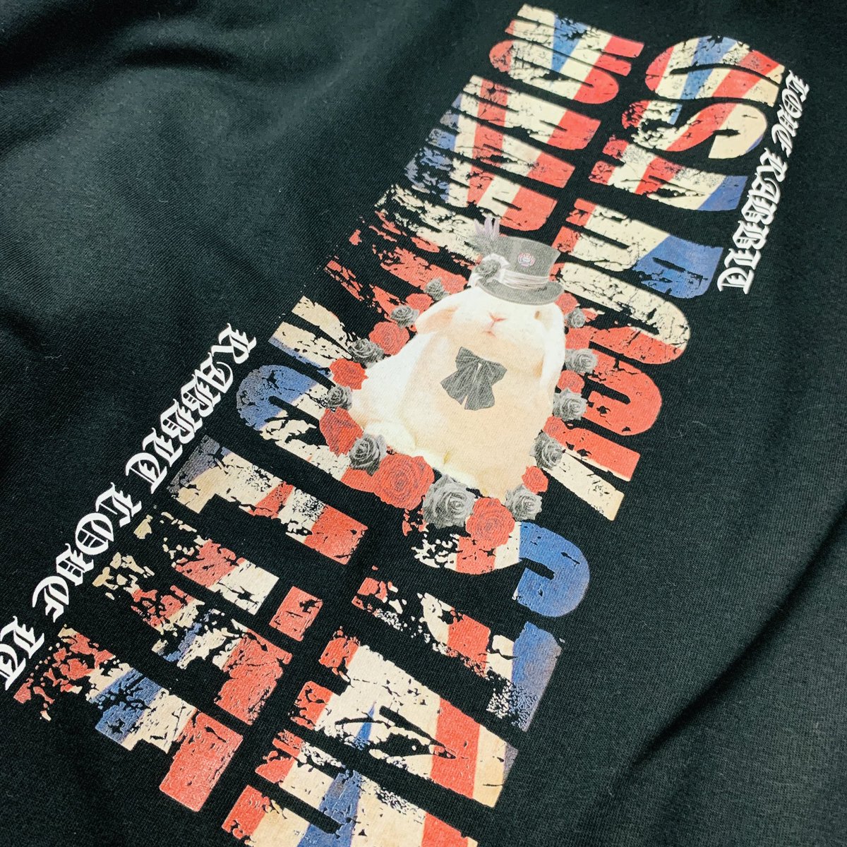nobu_destroy's tweet photo. 大阪のアメ村のお洋服屋さん(ο・ω・ο)/レグルスさんにお洋服納品♪(ο・ω・ο)/急げー♪
@regulus69
ウサロック
ユニオンジャック特集(ο・ω・ο)/ Tシャツ
#DESTROY狂
#デストロイクルー #FINALROCK
#ウサロック
#レグルス #REGURUS
#アメ村 https://t.co/H4YNCctEcf
