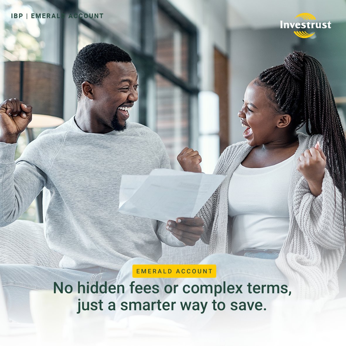 investrustbplc's tweet photo. Are you ready to take control of your finances? Sign up for an Emerald Savings Account today. No hidden fees or complex terms, just a smarter way to save. K500 minimum balance required to #BankWithYourOwn #EmeraldAccount #IBP https://t.co/nZk3JTCMmM