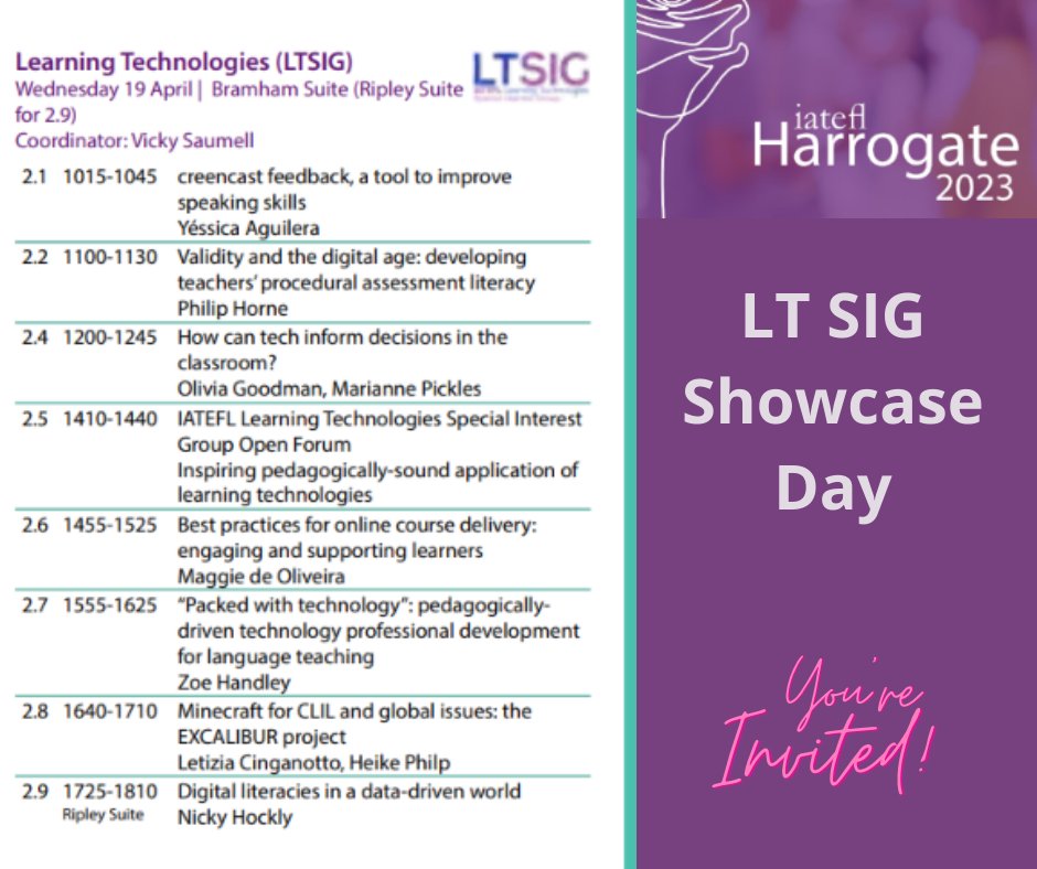 bsanja's tweet photo. My plan for this Wednesday at the conference #iatefl2023 https://t.co/UVieO2V7xz