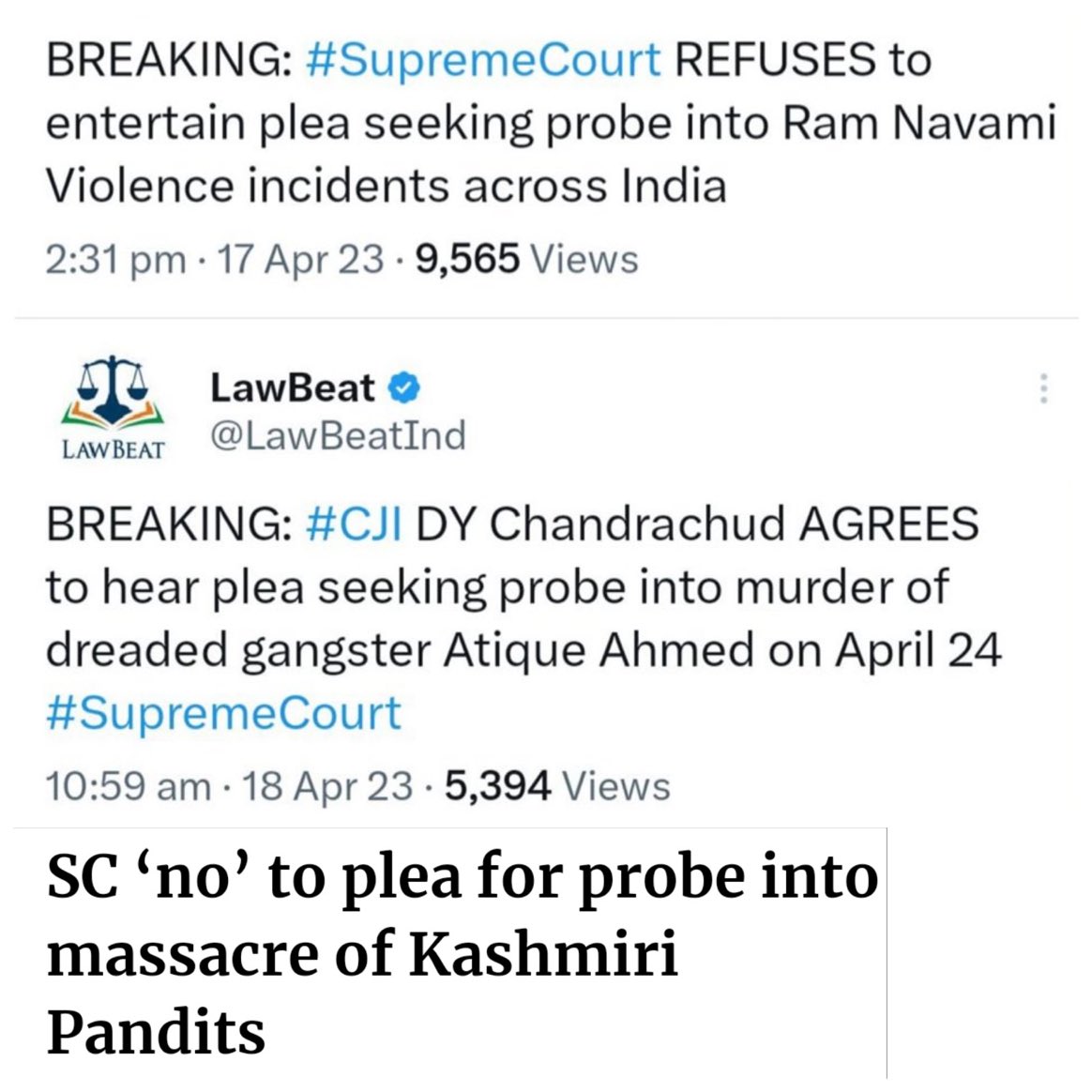 vivekagnihotri's tweet photo. Two Indias. https://t.co/yuQfS8IUcp