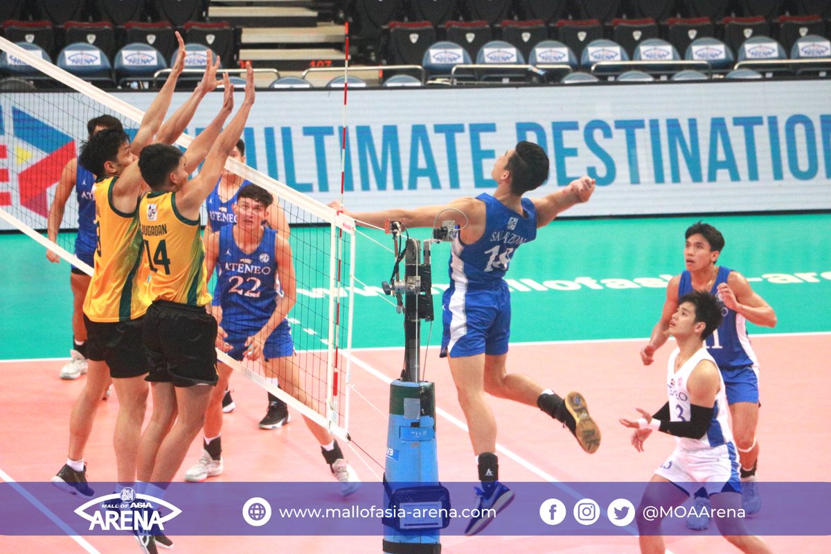 MOAArena's tweet photo. #UAAPSeason85 Men’s Volleyball

FINAL SET SCORE: ATENEO 15 - FEU 7

#RiseAsOne
#UAAPS85AtMOAArena
#ArenaSafe
#ChangingTheGameElevatingEntertainment https://t.co/PmzZHKlJlD