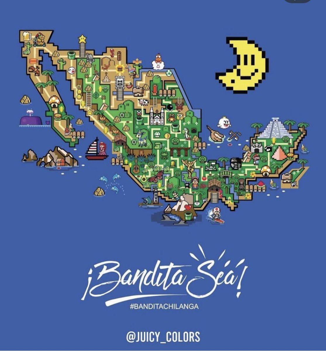 Juicy_Colors's tweet photo. Para los que dicen que saque el mapa de #supermario versión #mexico existe desde hace 4 años https://t.co/lZUdyec7ac