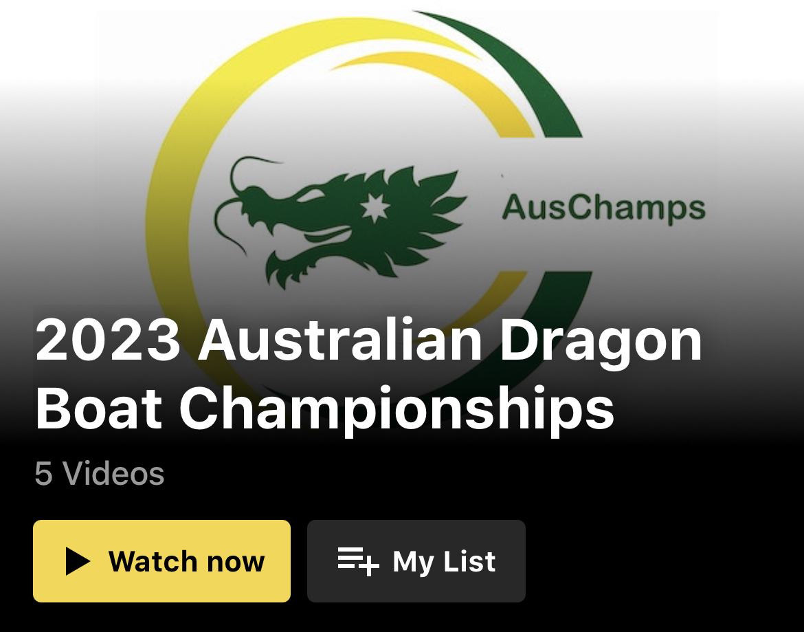 Get ready, because we are about to witness five HUGE days of Dragon Boat action! 

The 2023 <a href="/AusDBF1/">AusDBF</a> AusChamps will start TOMORROW, and finish up on Monday. 

Don't miss it! Click here to access tomorrow's stream: bit.ly/41jdUAU

#MSL #mysportlive #dragonboat #ausdbf