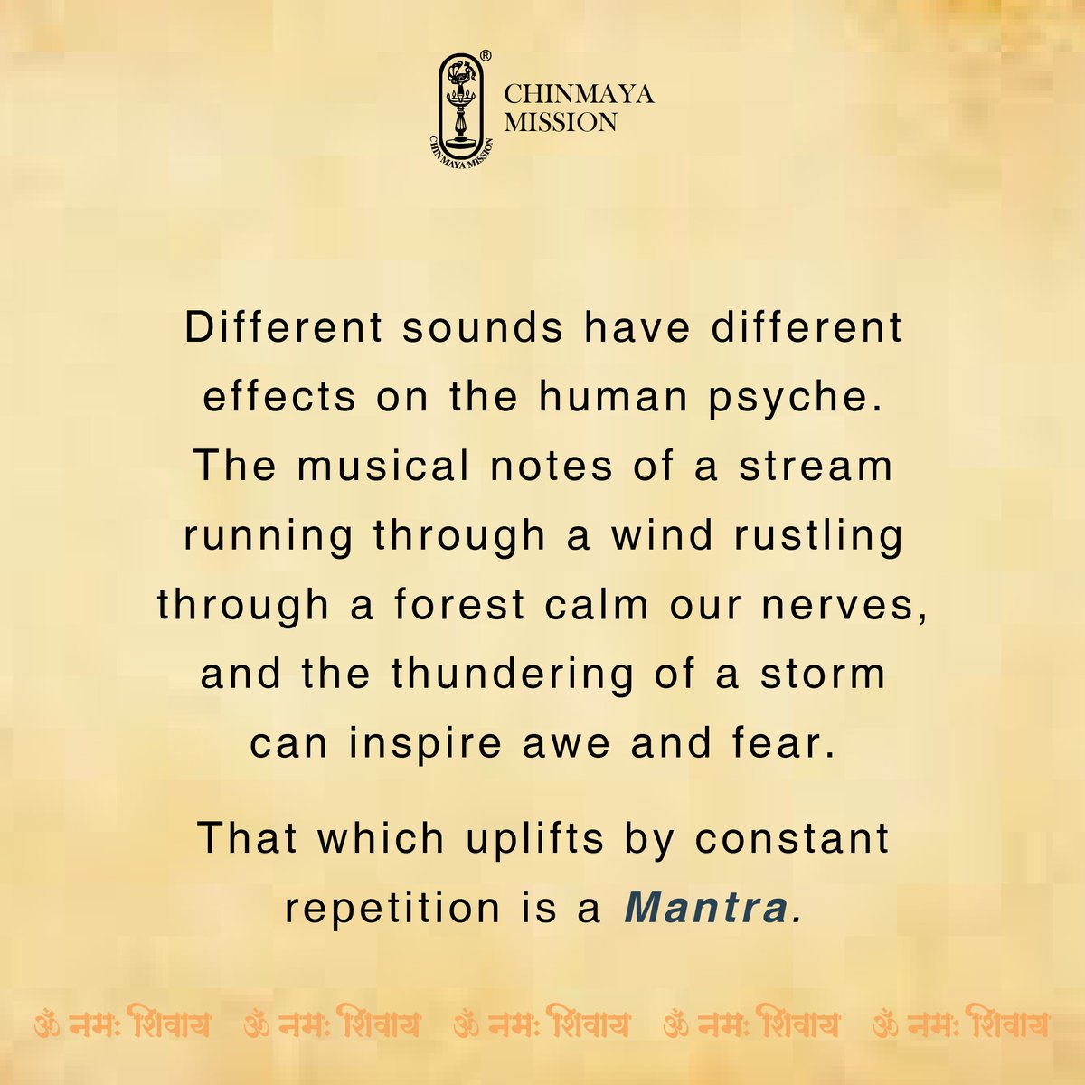 ManishaMK's tweet photo. Bringing focus to the meaning of the mantra and meditating on it also brings stability.

This is a great reminder of the power of our minds, and the importance of mindfulness!

#ChinmayaMission #CCMT #PujyaGurudev  #Positivity #PujyaGurudev #SwamiChinmayananda #PowerOfChanting https://t.co/MhKzG1sLRc