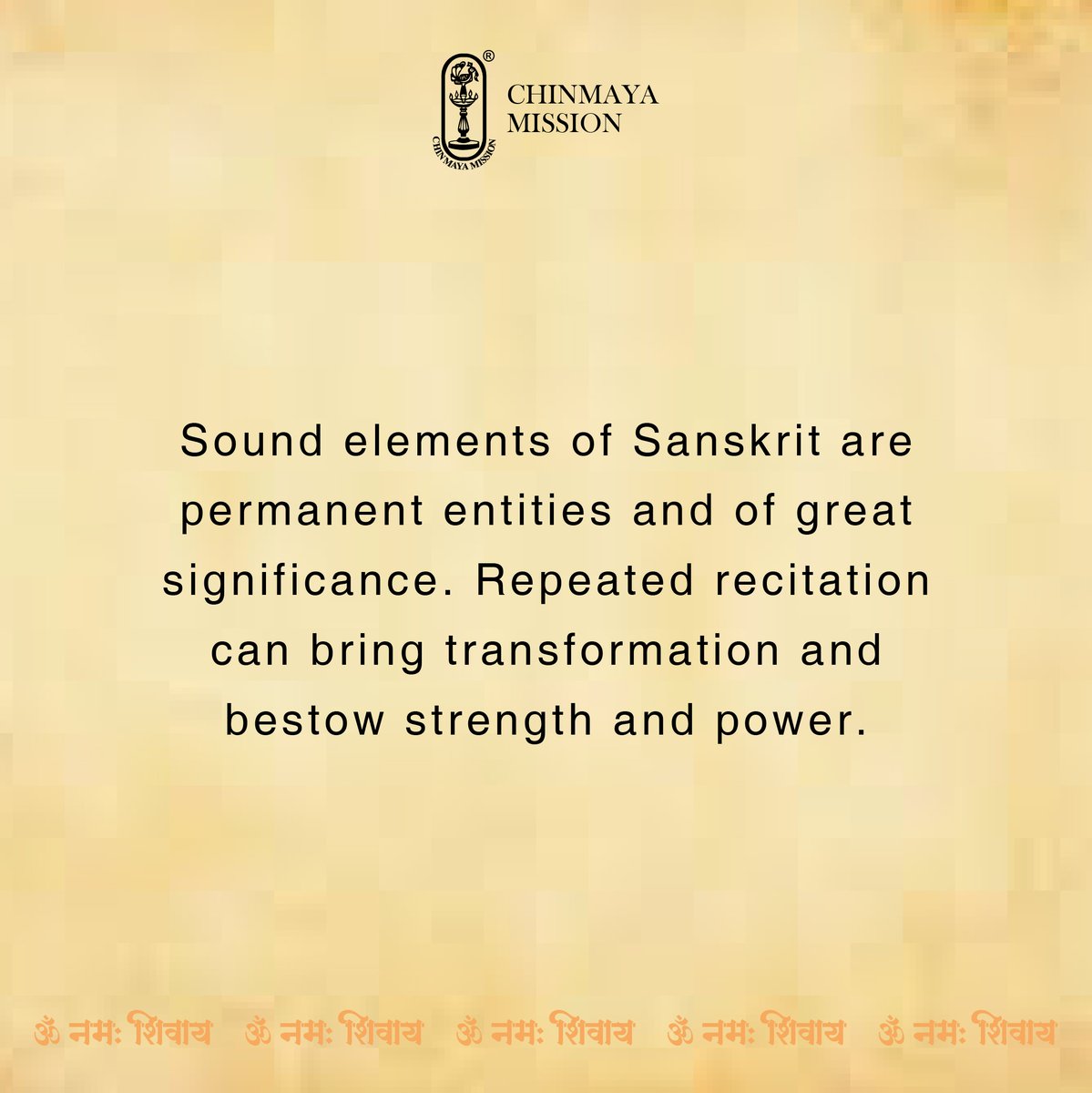 ManishaMK's tweet photo. Bringing focus to the meaning of the mantra and meditating on it also brings stability.

This is a great reminder of the power of our minds, and the importance of mindfulness!

#ChinmayaMission #CCMT #PujyaGurudev  #Positivity #PujyaGurudev #SwamiChinmayananda #PowerOfChanting https://t.co/MhKzG1sLRc