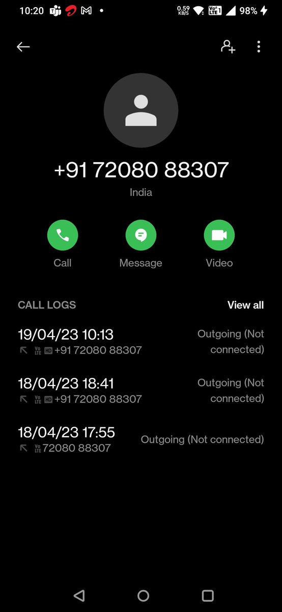 gaurav_nitb's tweet photo. @titanwatches Stop providing contact numbers which no one even bothers to pick. Called this number +917208088307 that you provided in DM thrice since yesterday. No one answered the phone. Very Very disappointing. #CustomerServiceFail @RNTata2000 @TataCompanies. https://t.co/yYzOSabmqg