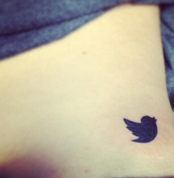 A small tattoo for a big fan of #twitter