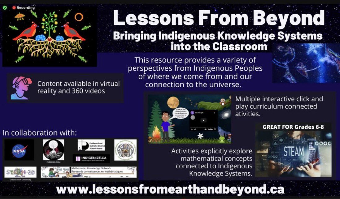Janice Novakowski (@jnovakowski_) on Twitter photo And this <a href="/FNMIEAO/">FNMIEAO.com</a> Indigenous Knowledge Systems conference introduced me to a new resource website specifically for grades 6-8 (Ontario curriculum connections) but with connections across grades and areas of learning. lessonsfromearthandbeyond.ca And this <a href="/FNMIEAO/">FNMIEAO.com</a> Indigenous Knowledge Systems conference introduced me to a new resource website specifically for grades 6-8 (Ontario curriculum connections) but with connections across grades and areas of learning. lessonsfromearthandbeyond.ca