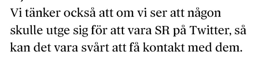 rsunde's tweet photo. @Pia_Rundkvist @sr_ekot Men märkningen behöver SR inte oroas, så var är problemet? https://t.co/yfyvrrbzHV