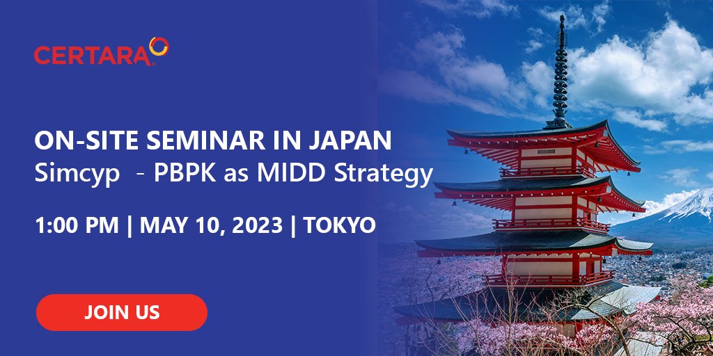 Certara's tweet photo. How can PBPK play a roll in your MIDD strategy with case studies? Join our seminar and have a discussion together: https://t.co/5rNpT9aViV
#MIDD #PBPK #Simcyp https://t.co/taAxovMNh9