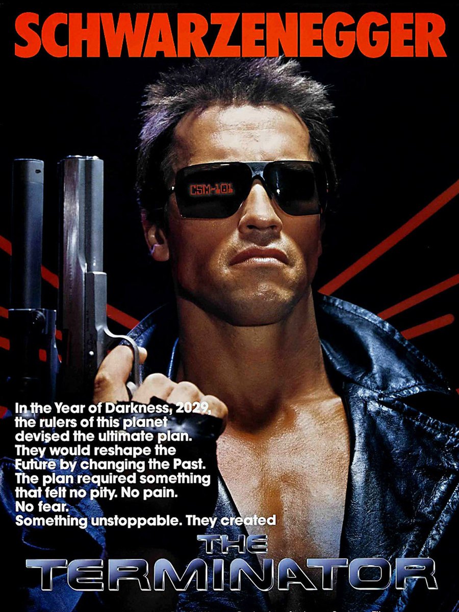 deryackr's tweet photo. “As they hide in a parking lot, Reese explains to Sarah that an artificially intelligent defense network known as Skynet, created by Cyberdyne Systems, will become self-aware in the near future and trigger a global nuclear war to exterminate the human species.” #thefuturehascome https://t.co/zTNX4AWWbd