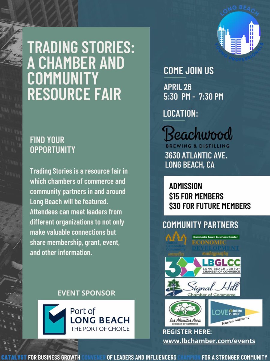 A Chamber &amp; Community Resource Fair

#TRADINGSTORIES #communityresources #communityresourcefair #resourcefair #beachwood #beachwoodbrewing Beachwood Brewing Downtown Long Beach #LBGLCC #portoflongbeach #signalhill #lbnaacp