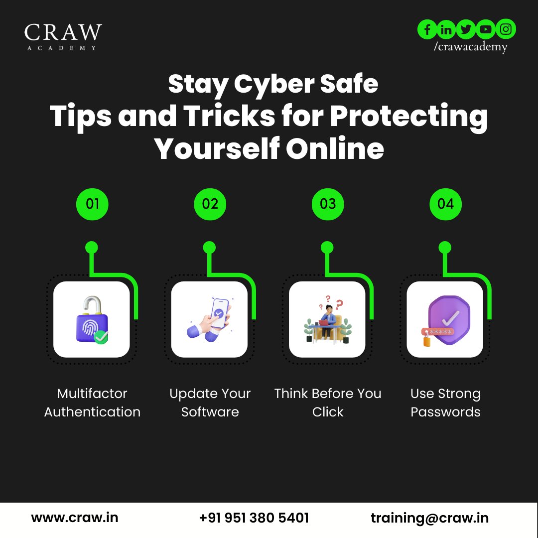 'Don't get hacked - Stay vigilant, stay safe.'
.
.
#crawsecurity #crawacademy #cybersecurity #crawsec #cybersecurity #CybersecurityTips #CyberSecurityAwareness #StaySafeOnline #BeCyberSmart #ProtectYourDigitalLife #CyberSafety #SecureYourDevices #OnlinePrivacy #CyberThreats