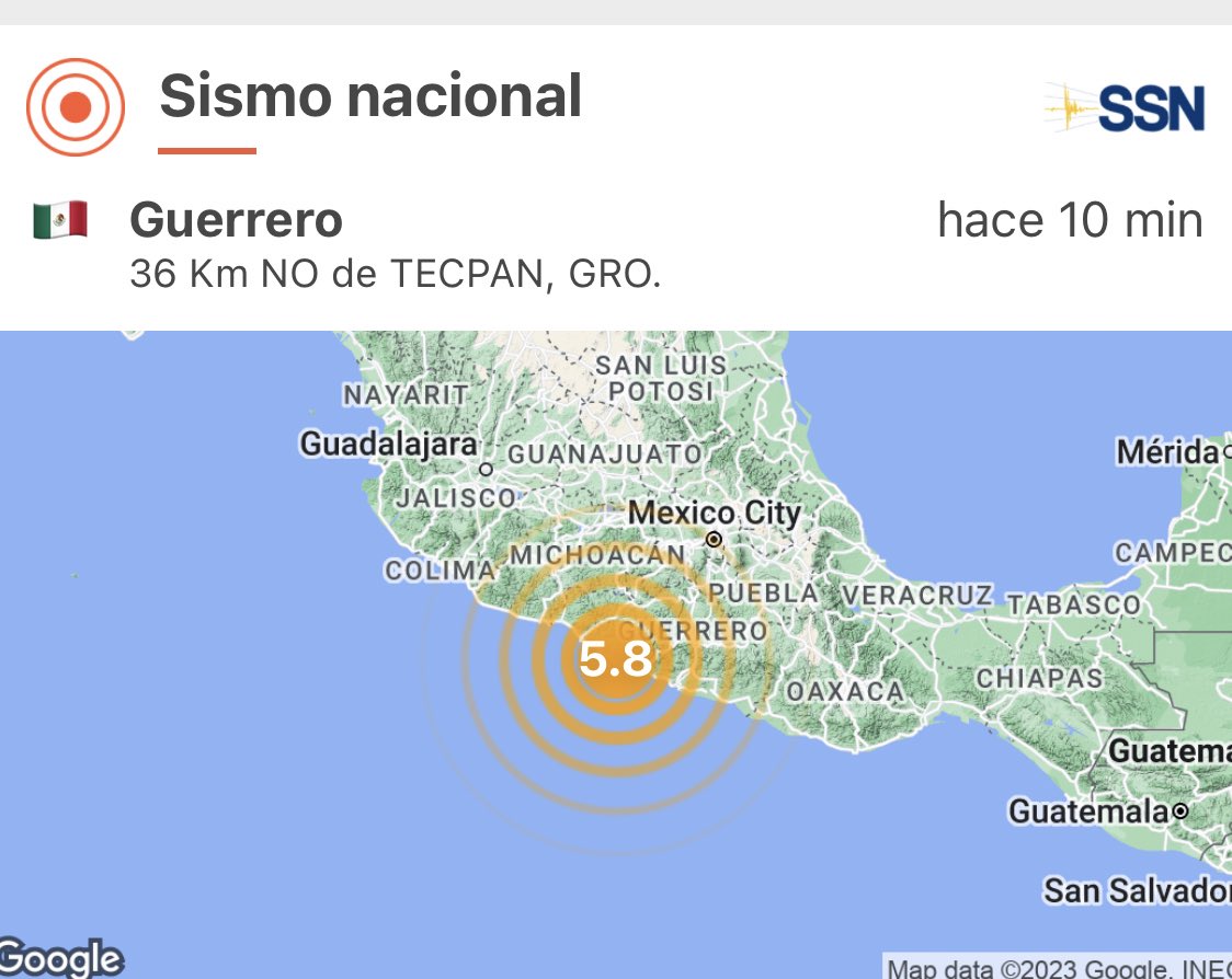 apdnoticias's tweet photo. Hace unos momentos se percibió un sismo en #Morelos con alarma en #Miacatlan, el sismo logró sentirse fuerte en diversas partes de #Cuernavaca, el epicentro fue en #Guerrerro de 5.8, puede a ver réplicas tomen preocupaciones. https://t.co/VLhVmryRRZ