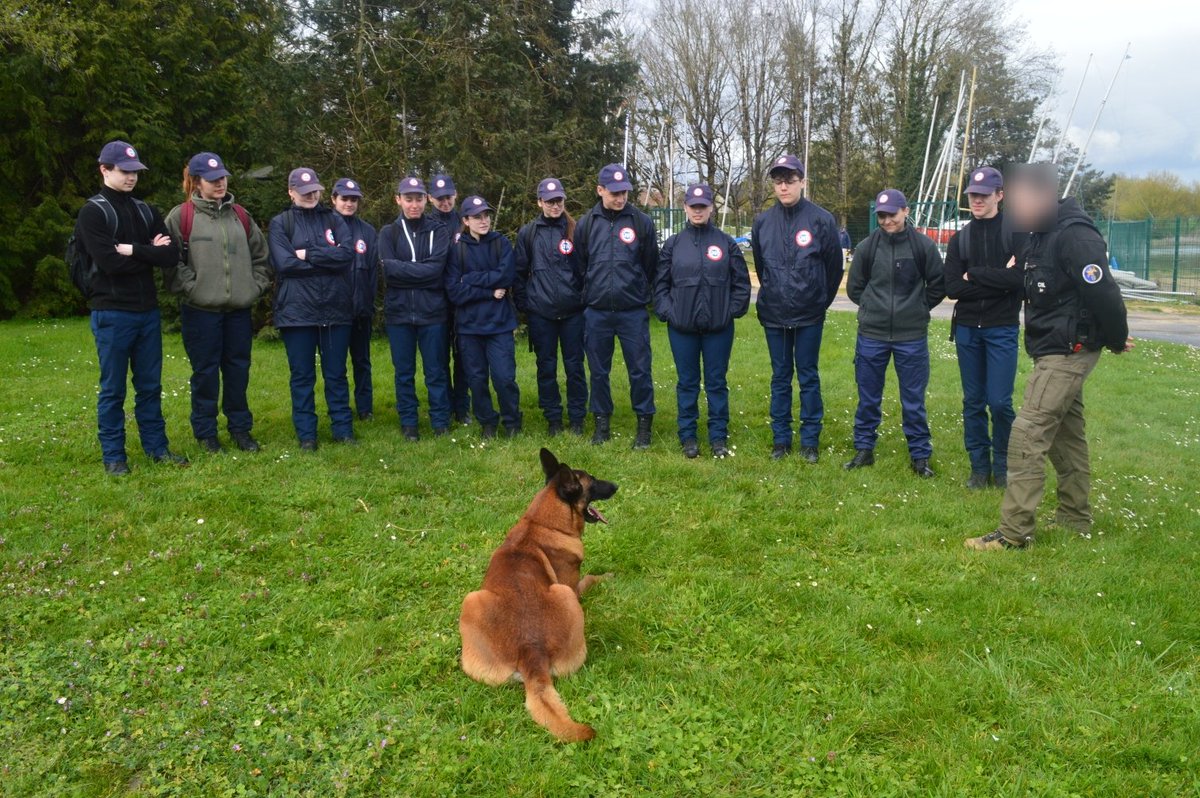 Cadets37's tweet photo. #CadetsGN |🧢 Pour la cinquième journée mensuelle des @Cadets37, l'immersion en unité a été suivie par la découverte de deux unités @Gendarmerie_037 : le Groupe d'Investigation Cynophile 🐕 et la Brigade Fluviale ⚓
1/3

📸 ACGN37 - BRI (R) Daguier et BRI (R) Palvadeau-Méheut https://t.co/3vIKTO2rUY