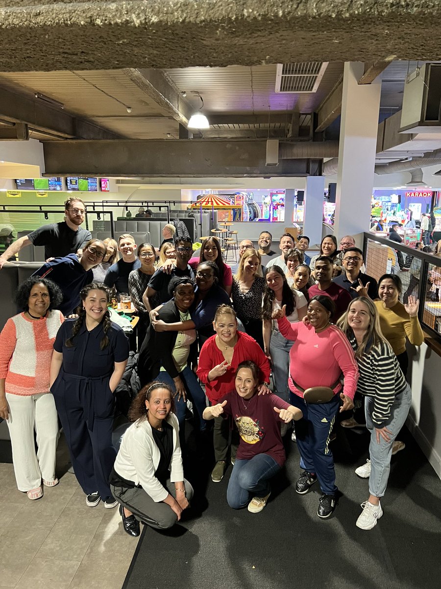 Thanks to @HereForCroydon for supporting the critical care bowling 🎳 night. A great time was had by all #criticalcare #Wellbeing #TeamCroydon @croydonhealth