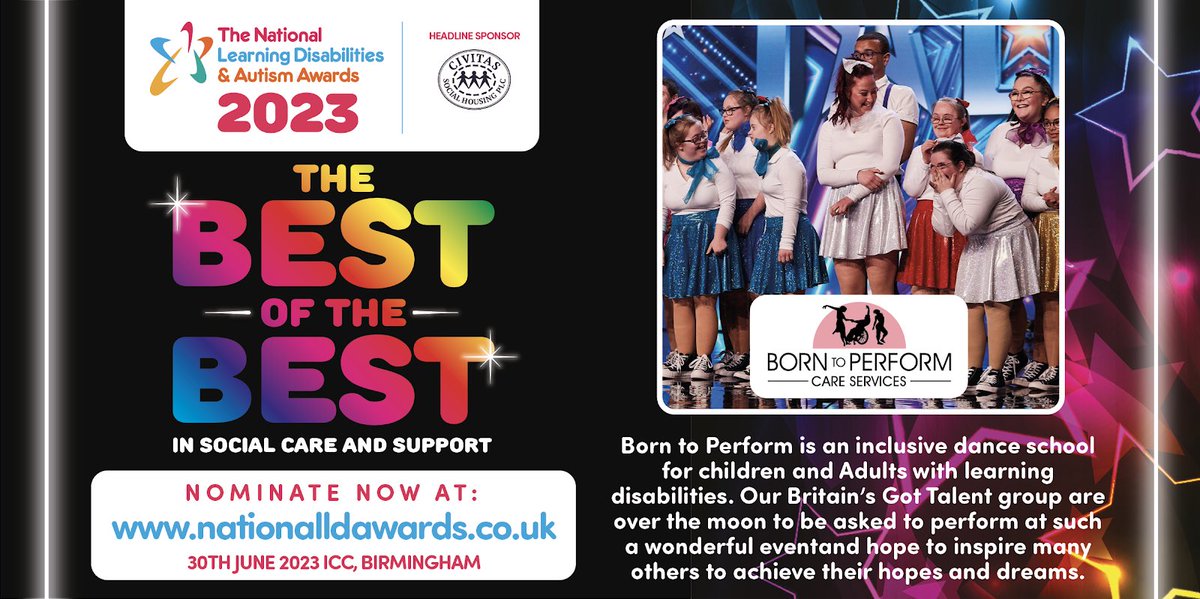 Nominate now! National Learning Disabilities &amp; Autism Awards!!!!
Show your appreciation to those who go above and beyond every day to support those in their care @LDAwards2023 nationalldawards.co.uk