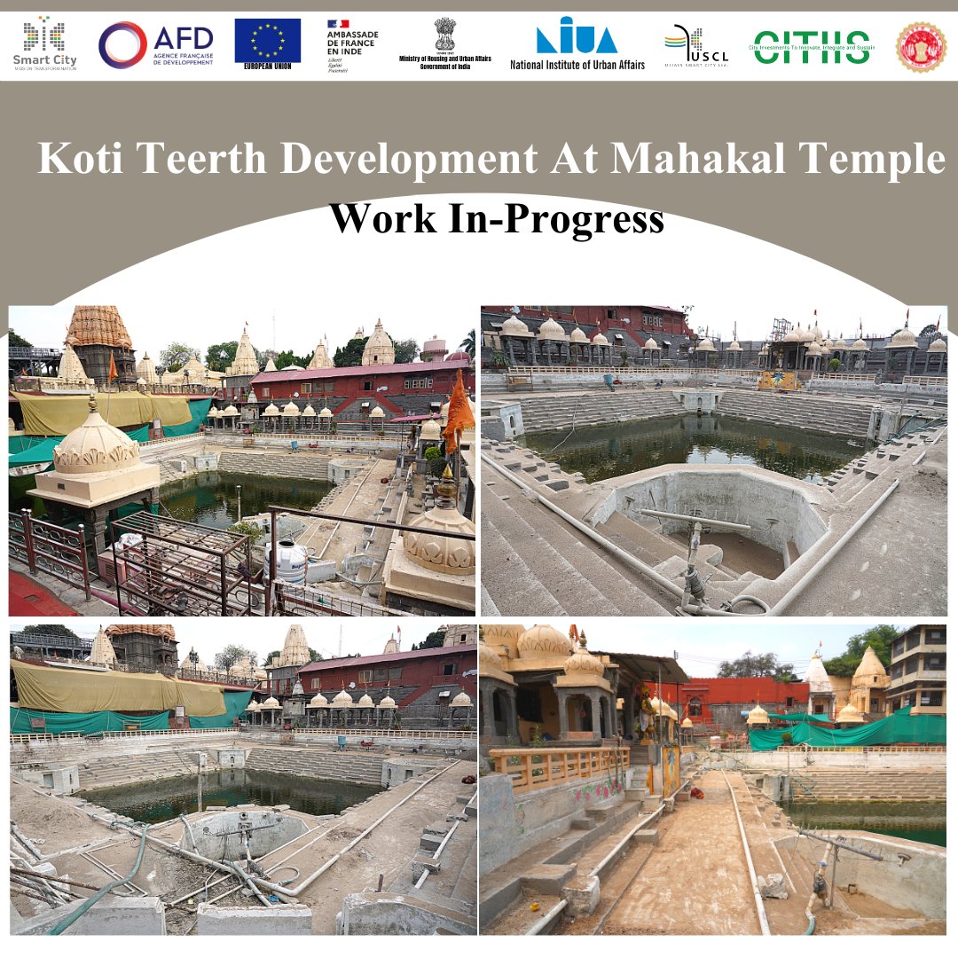 UjjainSmartCity's tweet photo. Koti Teerth Development At Mahakal Temple
Work In-Progress

#MoHUA #ujjain #USCL #umc #SmartCitiesMission #uda #uadd #Ujjainsmartcity #MRIDA #kunalkumarpmc #SmartCitiesIndia #street4all #smartcities_mp #mrida #mahakal #commissioneruad https://t.co/SGB6QMo1ZJ