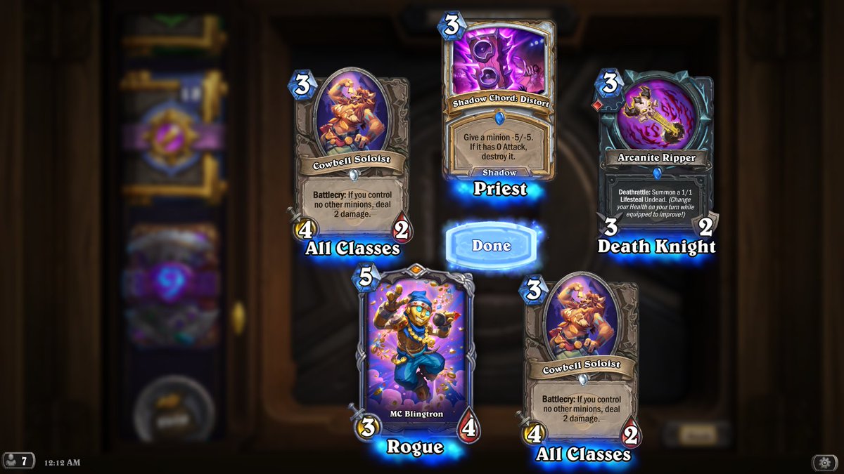 darkfielder's tweet photo. Feel like I got very lucky from an arena pack! @PlayHearthstone https://t.co/v4C9WovIUZ