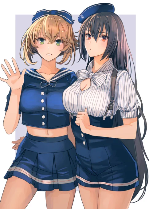 #再掲したらフォロワーが増えるらしい去年夏に描いたながむつ 