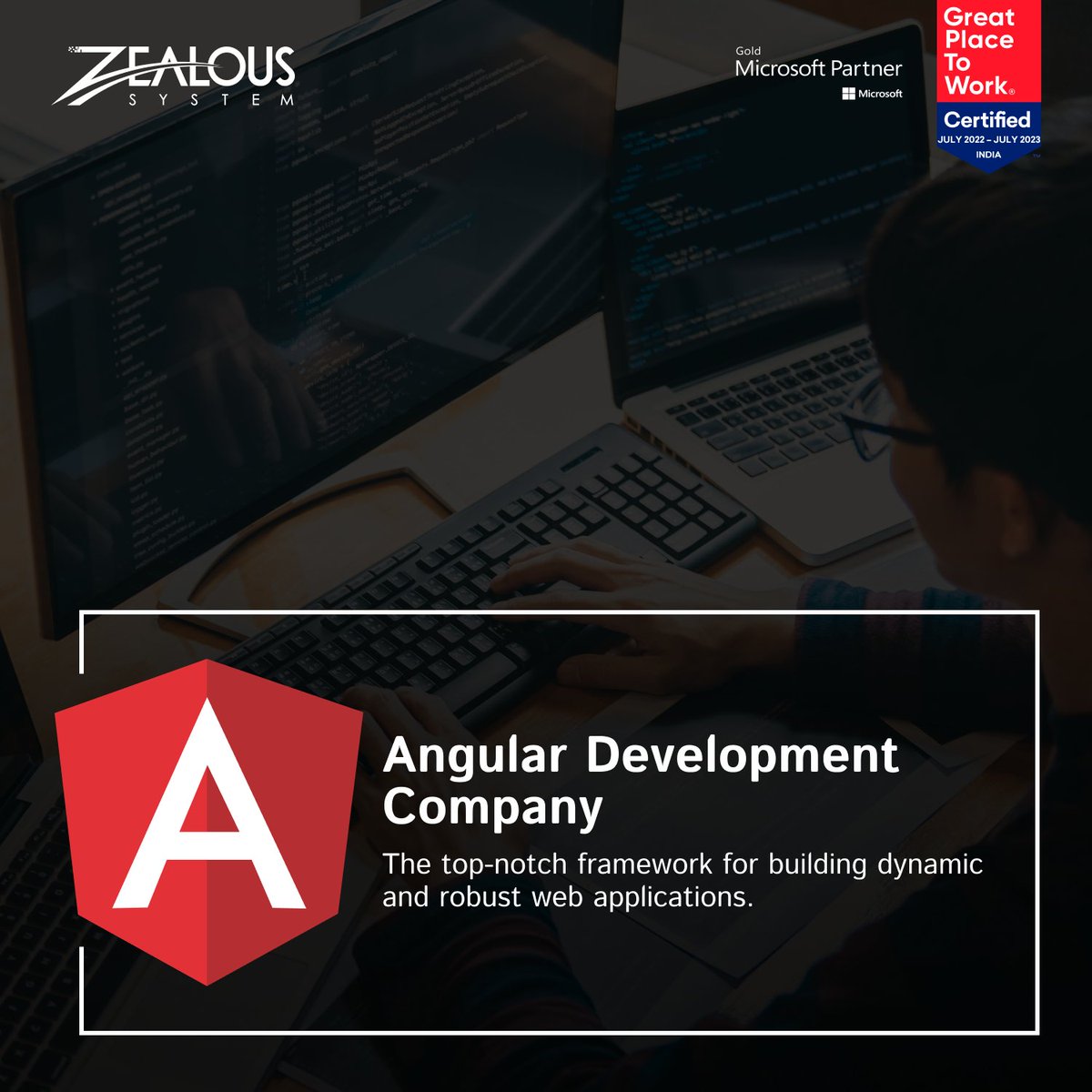 ZealouSys's tweet image. Unlock the Full Potential of Web Development with Our Angular Services—Transform Your Ideas into Dynamic and Scalable Applications Today!

Check Here: bitly.ws/Ddes

#angular #angulardeveloper #angularjs #webdevelopment #applicationdevelopment