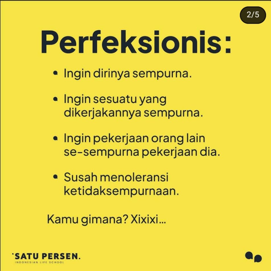 Bener lagi 🥲 Bikin capek sendiri, nyusahin diri sendiri, tapi masih mending dari pada dikerjain orang jadi ga bener mau ngedumelin orangnya takut sakit hati, ujung2nya ngedumel sendiri, daripada ngedumel nambahin dosa mending kerjain semua sendiri 🥲