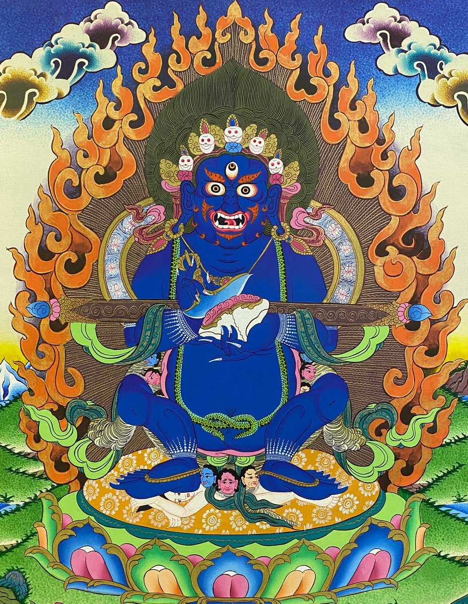 On this fortunate day of honoring the Dharmapalas, may the force of the Dharma shield us and lead us toward peace and enlightenment.

#DharmaProtector #Buddhism #TibetanBuddhism #Dharmapala #SpiritualProtection #Enlightenment #BuddhistTradition #BuddhistCulture #Devotion #Faith