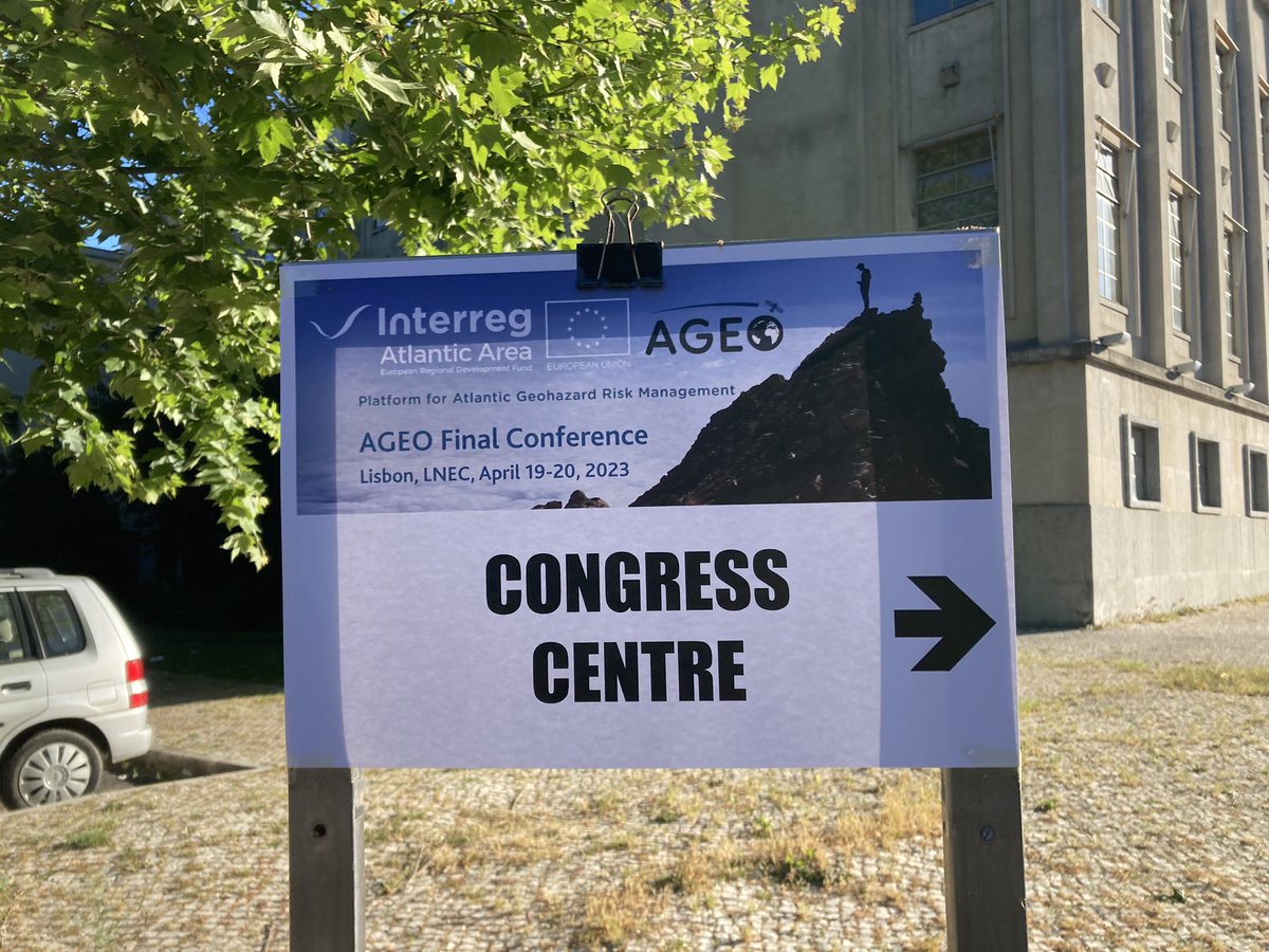 AgeoAtlantic's tweet photo. It’s today!! The AGEO Final Conference is taking place today in #Lisbon hosted by @LNEC_PT and coordinator @istecnico. Remember you can still meet the consortium and #Riska by streaming the event. Sign up in https://t.co/7uUpbjIDF4 https://t.co/ZaxZ4YdyU2