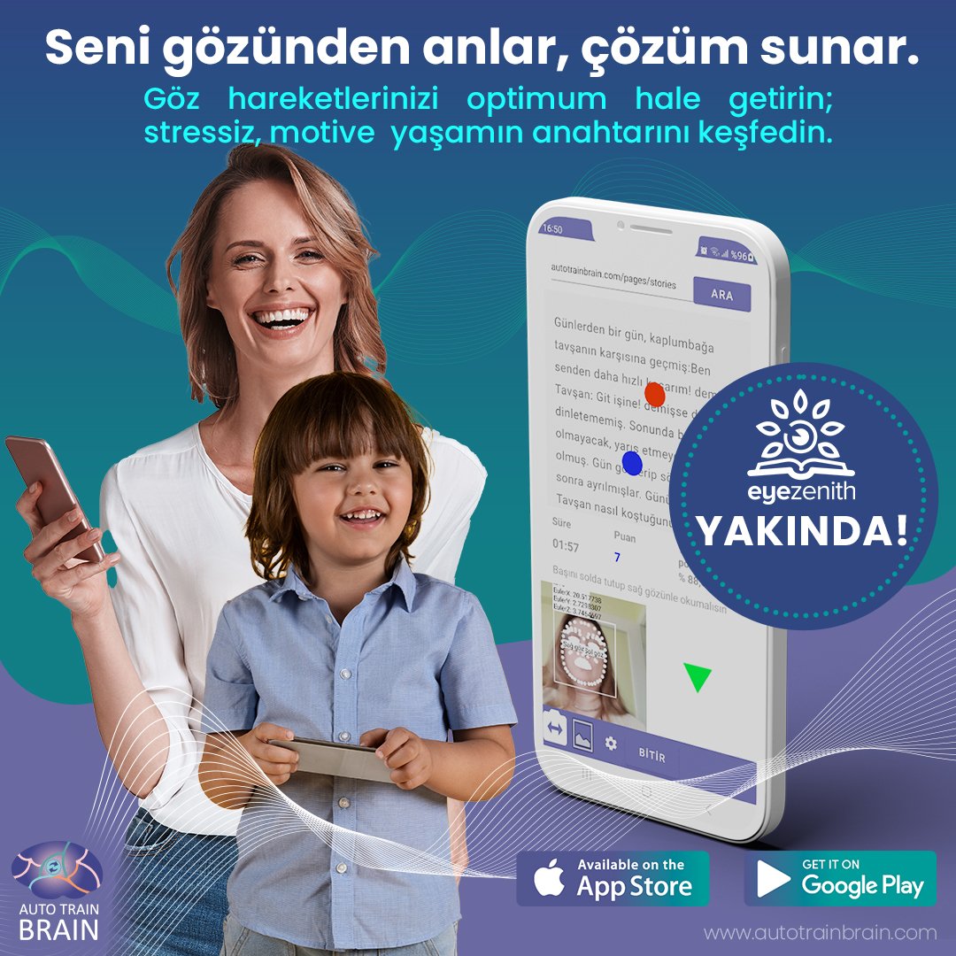 autotrainbrain1's tweet photo. Seni gözünden anlar, çözüm sunar.
EYEZENITH
Gün içinde nasıl olduğunuzu göz hareketlerinizden anlar, daha iyi olmanıza katkı sağlayacak geri bildirimler verir🎯 Her yaş grubuna uygun #mobiluygulama #EyeZenith ile #stressiz #motive yaşamın anahtarını keşfedin🤗 #YAKINDA https://t.co/wyRDBI3IVt