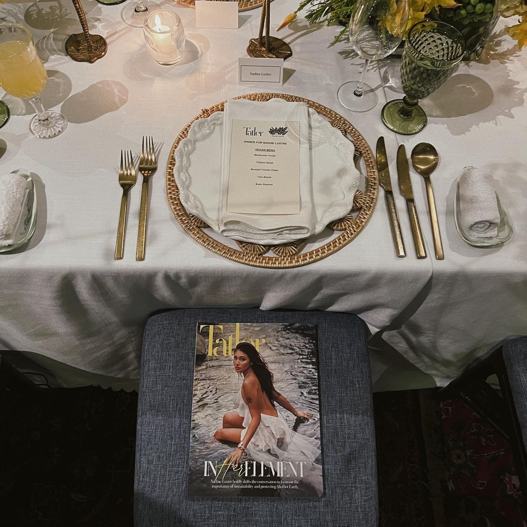 NaddictsOfc's tweet photo. cover party @tatlerphilippines 

#NadineLustre 

📷 230419 nadine's IG update https://t.co/4cgGEEfZsy