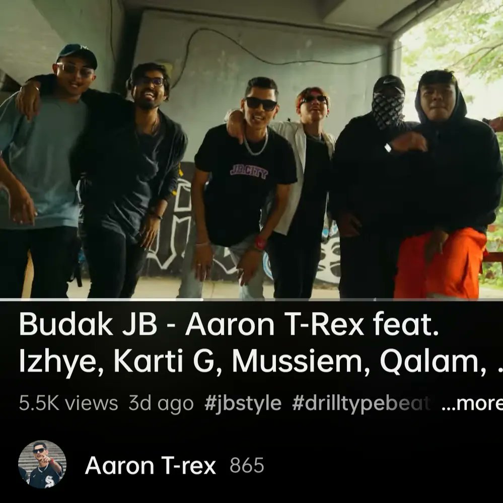 AaronTrex93's tweet photo. Thank you for 5K guyss. Southside we up🔥���🚀🔴🔵 #budakjb

Keep streaming and watch the music video on my YouTube channel. 
https://t.co/K4XQ9B37S7

#southside #jb #johorbahru #malaysianhiphop #myhh #16baris #hhg #instarap #undergroundrap #malaysia #jdt #johor https://t.co/GejxWrKAJZ