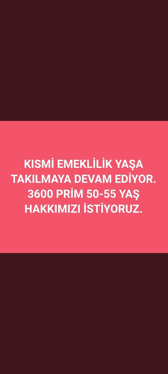EtemUzun15's tweet photo. KISMİ Emeklilik aynı zamanda bir hukuk savaşıdır.
EYTde 81. maddenin B bendinde yaş kaldırılırken, C bendindeki düzeltilmedi.

KISMİ EMEKLİLİK YAŞa Takıldı!

8.9.99 Öncesi işe girenlerin
Kısmi Emeklilik YAŞ Şartı
yeniden 50-55 olarak düzenlenmelidir https://t.co/gM3xNEsggj