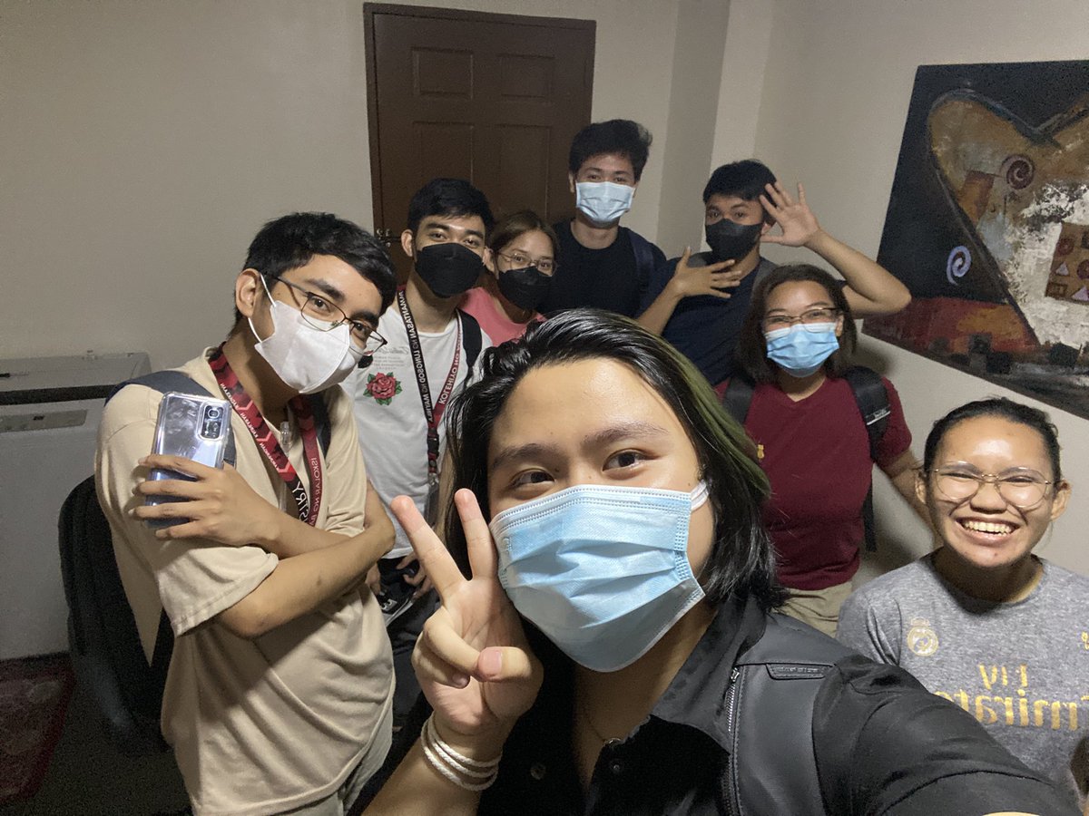 will miss this bunch of nerds ket walang ginawa kundi mag away mwehe ano kaya point group namin sbhdbfhfkkf sponsored by 24 chicken, mccafe, and angge's adobo 🍗

thank u team + our mama coaches ma'am cams and mama angge 🫶🏻🌸