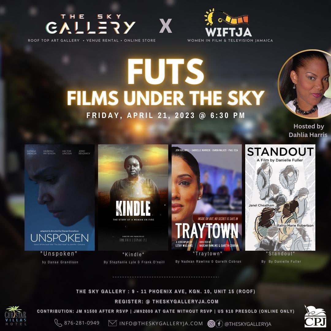 nadeanrawlins's tweet photo. WOMEN OF THE REEL- Film Showcase!
@WiftJamaica and @theskygalleryja Films Under the Sky initiative!
Click the link below to register!
https://t.co/7qYD83gY8z
#womenfilmmakers #womeninfilm #WIFTJA https://t.co/tKbOQIevQv
