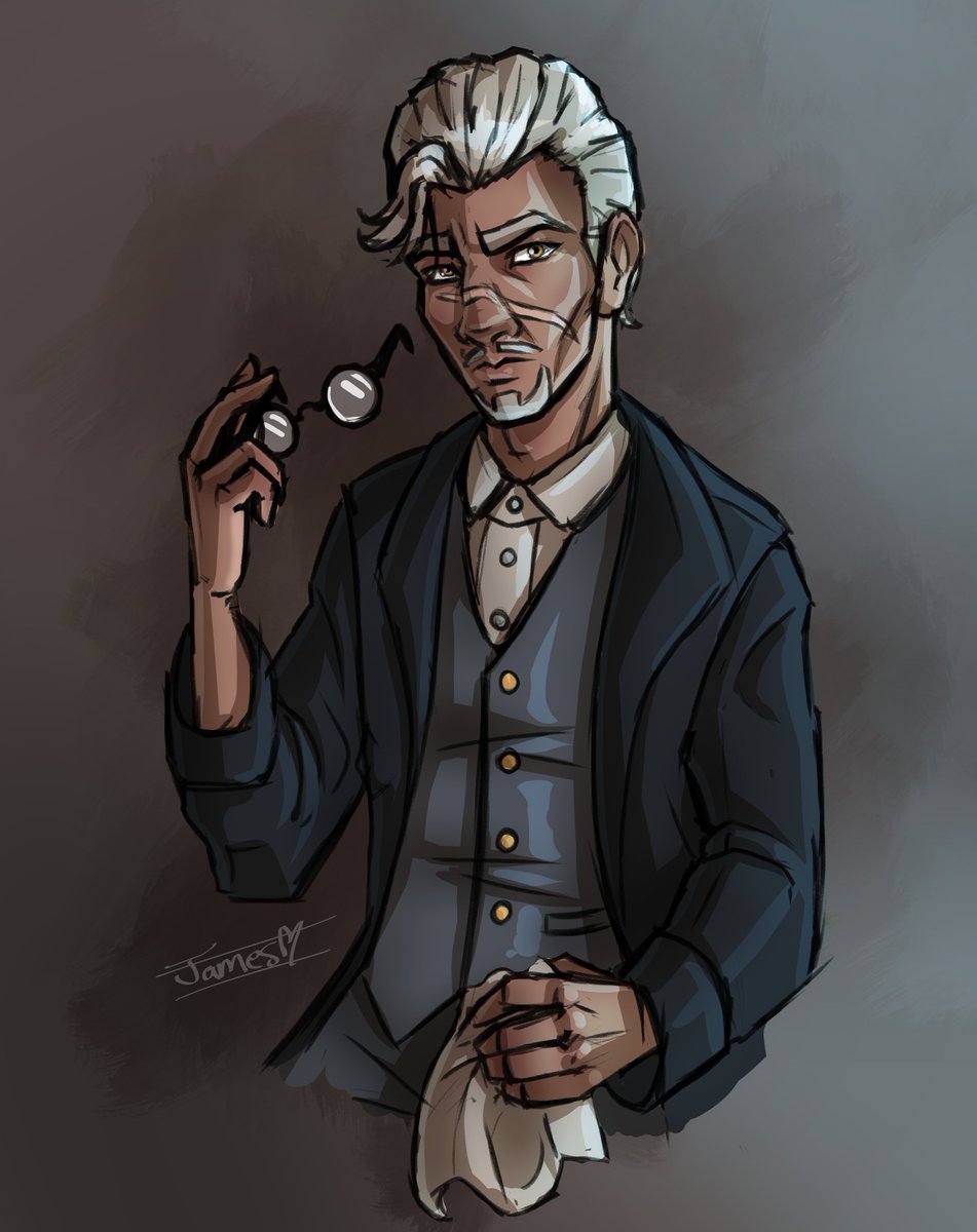 SolemnMonocle's tweet photo. Kind of a dilf. What can I say? #artistsontwitter #ocart https://t.co/o2dXzoph47